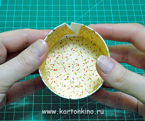 Круглая картонная коробка своими руками