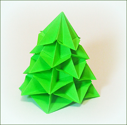 Оригами елочка