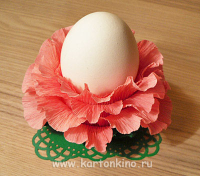 Цветущие подставки для пасхальных яиц