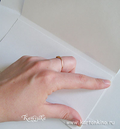Свадебный конверт своими руками