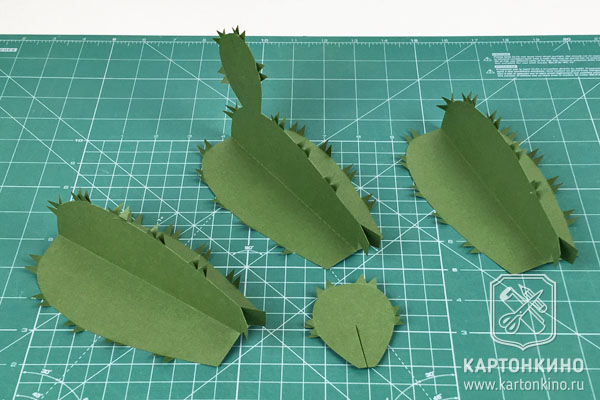 Как сделать кактус из бумаги