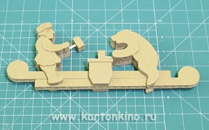 Богородская игрушка Кузнецы: картонная версия